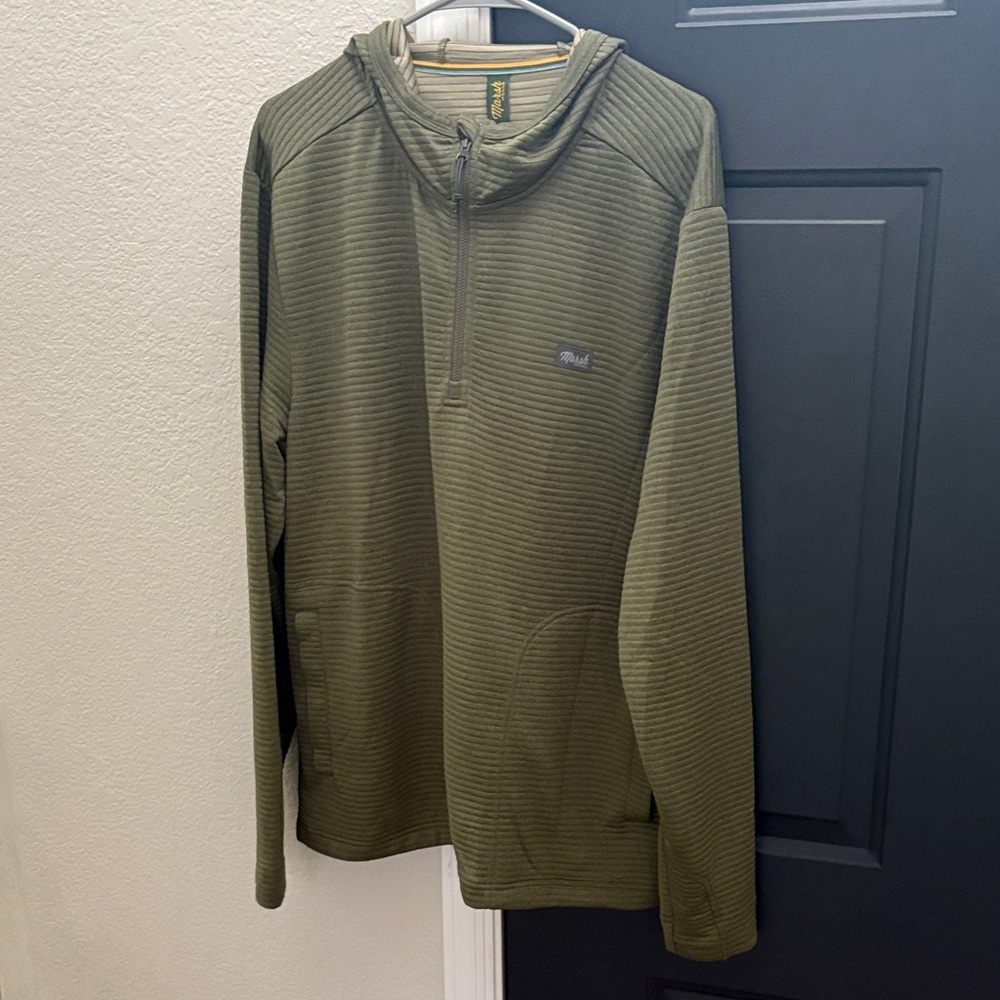 Olive Green Pullover Hoodie